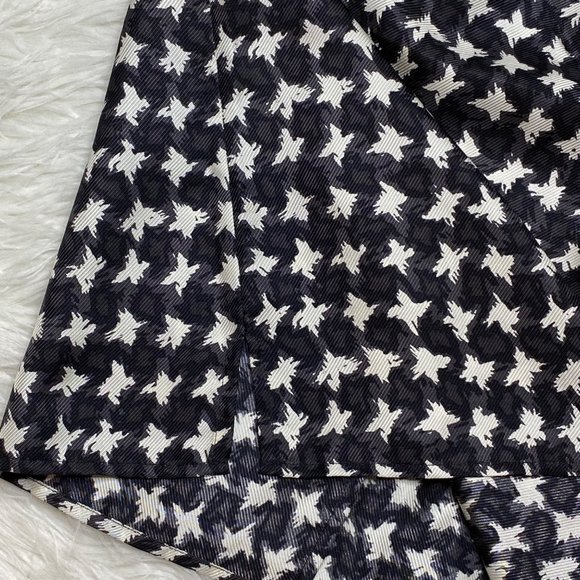 Talbots Women's Houndstooth Pattern Cap Sleeve Top Shirt Black White Size 8 - Picture 4 of 9